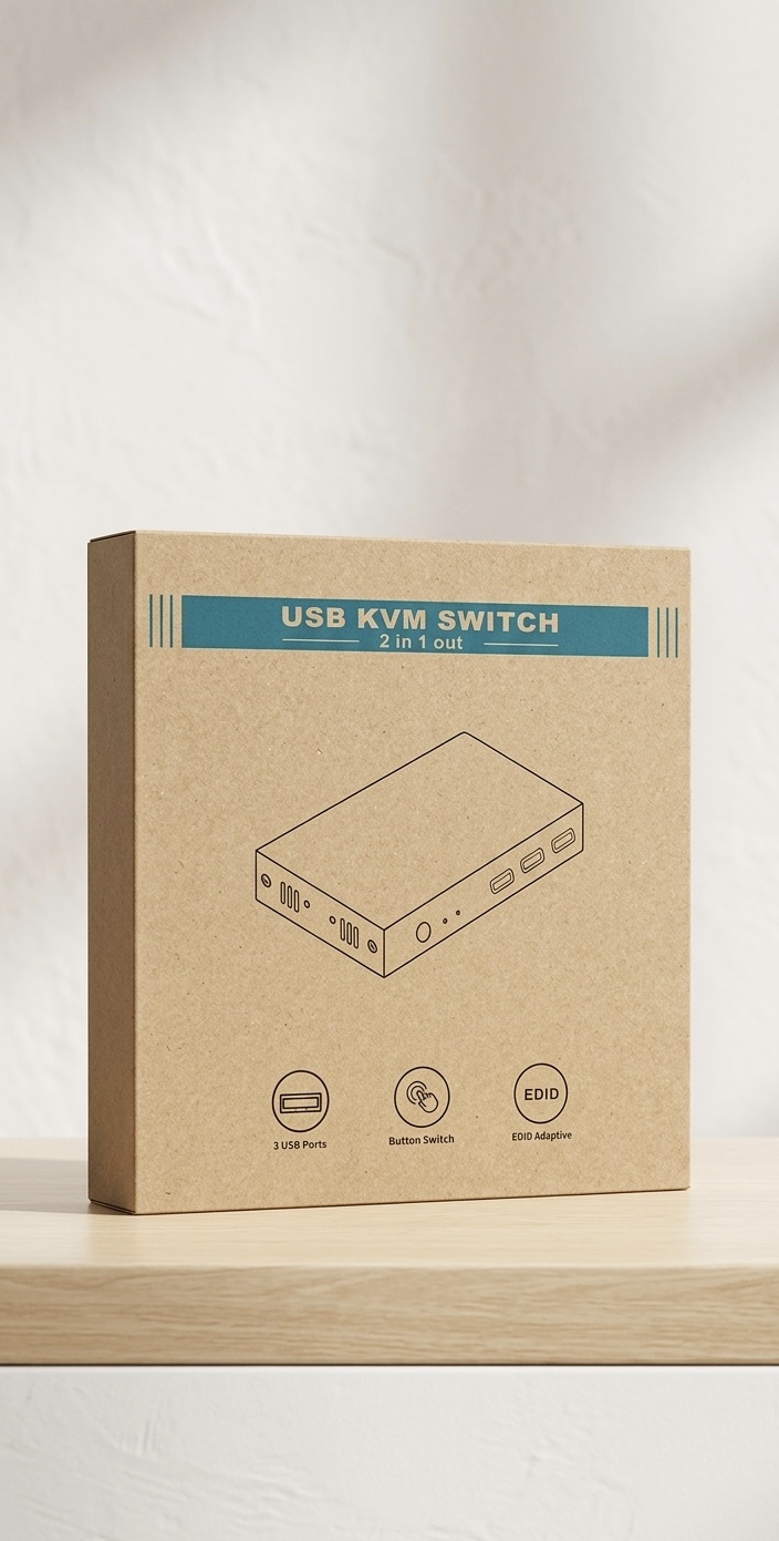 HDMI USB KVM Switch 2-Port